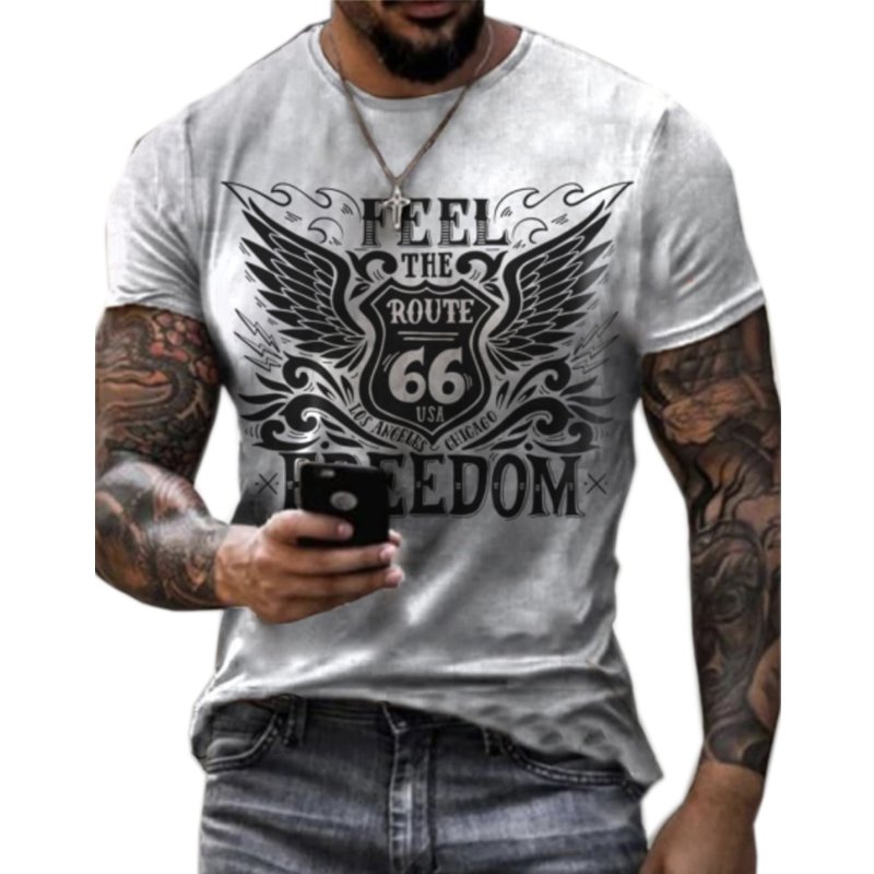 Summer New Mens T Shirts Oversized Loose Clothes Vintage Short Sleeve Fashion America Route 66 Letters Printed O Collared Tshirt 6 Summer New Mens T Shirts Oversized Loose Clothes Vintage Short Sleeve Fashion America Route 66 Letters Printed O Collared Tshirt 6